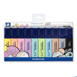 Zakreślacz Classic Colors /  Vintage, 10 kol. w opak., Staedtler S 364 CWP10