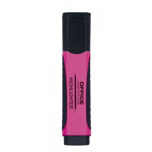 Zakreślacz OFFICE PRODUCTS z gumowym uchwytem, 2-5mm, różowy