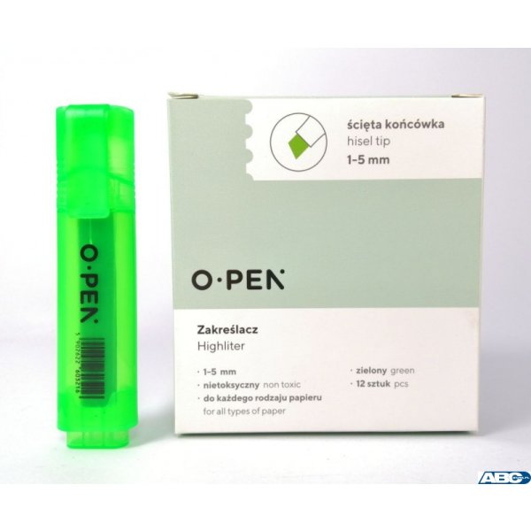 Zakreślacz zielony DH106 OPEN