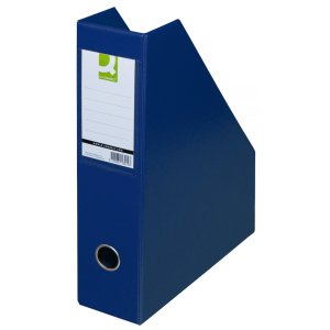 Pojemnik na dokumenty Q-CONNECT, PVC, A4 / 76, ciemnoniebieski