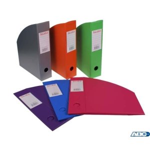Pojemnik na czasopisma 7cm pink BIURFOL różowy KSE-35-03