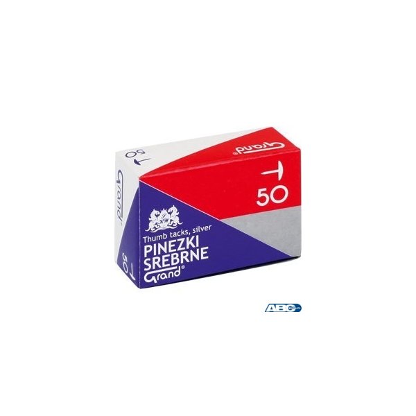 Pinezki srebrne S50 (10paczek) GRAND 110-1378