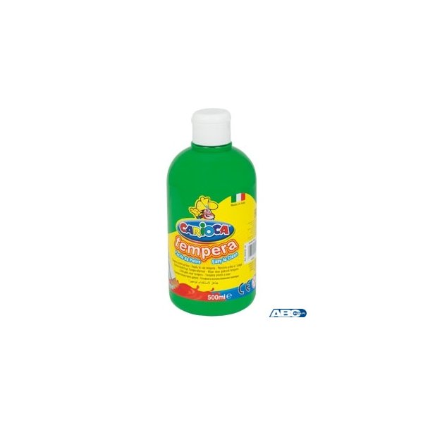 Farba tempera 500 ml, zielona CARIOCA 170-2363/170-2651