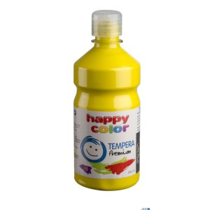 Farba tempera Premium 500ml, żółty, Happy Color HA 3310 0500-1