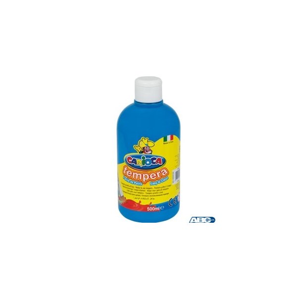 Farba tempera 500 ml, niebieska jasna CARIOCA 170-2360/170-2664