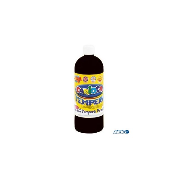 Farba tempera 1000 ml, czarny CARIOCA 170-1443/170-2642
