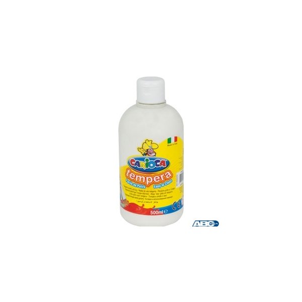 Farba tempera 500 ml, biała CARIOCA 170-2353/170-2648