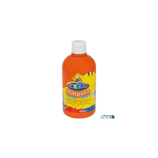 Farba tempera 500 ml, pomarańczowa CARIOCA 40427/11
