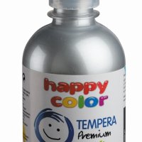 Farba Tempera Premium 300ml, srebrny, Happy Color HA 3310 0300-81