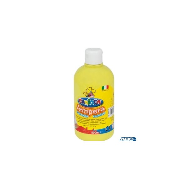 Farba tempera 500 ml, żółta cytrynowa CARIOCA 170-2367