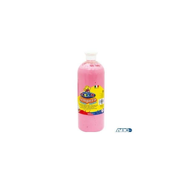 Farba tempera 1000 ml, różowa CARIOCA 170-2303/170-2661