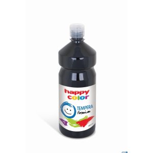 Farba tempera Premium 1000ml, czarny, Happy Color HA 3310 1000-9
