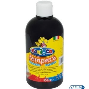 Farba tempera 500 ml, czarna CARIOCA 170-2358 / 170-2649