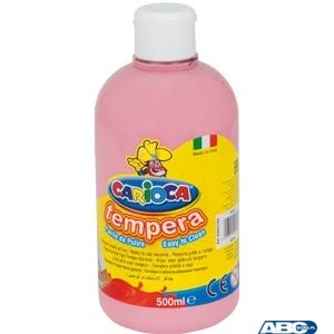 Farba tempera 500 ml, różowa CARIOCA 40427 / 09