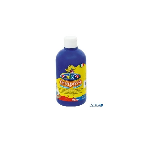 Farba tempera 500 ml, granatowa CARIOCA 170-2277/170-2665