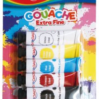 Farby tempera KEYROAD, 5x10ml, zawieszka, 5 kolorów
