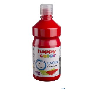 Farba tempera Premium 500ml, czerwony, Happy Color HA 3310 0500-2