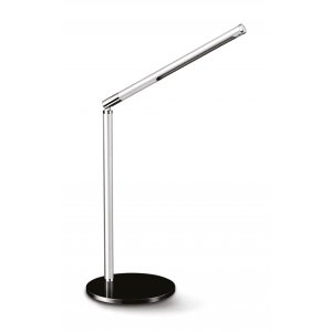 Lampka na biurko CEP CLED-100, 3W, ze ściemniaczem, srebrno-czarna