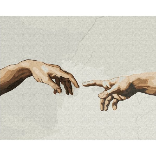Malowanie po numerach IDEYKA, 40x50 cm, stworzenie Adama, 1 szt., w pudełku