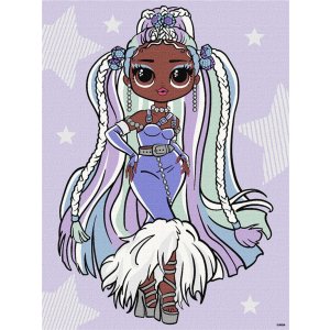 Malowanie po numerach IDEYKA, 30x40cm, L.O.L. Surprise! Fashion Lady, 1 szt., w pudełku