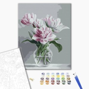 Malowanie po numerach BRUSHME, 40x50 cm, wazon czułości, 1 szt., w pudełku