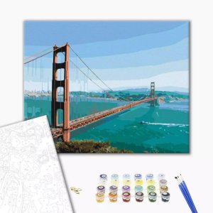 Malowanie po numerach BRUSHME, 40x50 cm, przez most do snu, 1 szt., w pudełku
