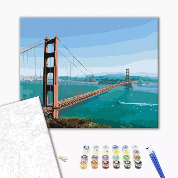 Malowanie po numerach BRUSHME, 40x50 cm, przez most do snu, 1 szt., w pudełku