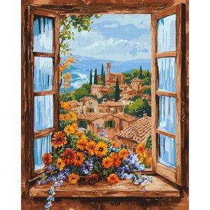 Malowanie po numerach IDEYKA, 40x50 cm, cudowny krajobraz, 1 szt., w pudełku