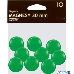 Magnes 30mm GRAND, zielony, 10 szt 130-1697