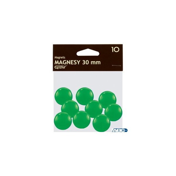 Magnes 30mm GRAND, zielony, 10 szt 130-1697
