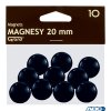 Magnes 20mm GRAND, czarny, 10 szt 130-1687