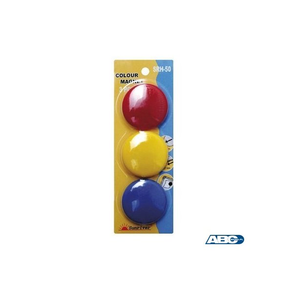 Magnesy ARGO kolorowe WF-50 opakowanie 3sztuki SRH-50