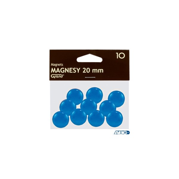 Magnes 20mm GRAND, niebieskie, 10 szt 130-1690
