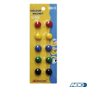 Magnesy ARGO kolorowe WF-15 opakowanie 10sztuk SRH-15