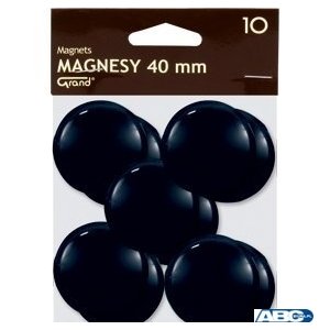 Magnes 40mm GRAND, czarny, 10 szt 130-1700