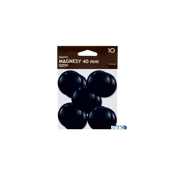 Magnes 40mm GRAND, czarny, 10 szt 130-1700