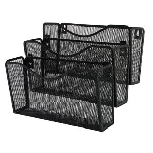 Zestaw naścienny Q-CONNECT Office Set, metalowy, 3 półki, czarny