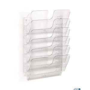 FLEXIPLUS A4 6  poziomych pojemników na dokumenty, przezroczyste 1700014401 DURABLE