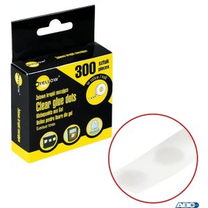 Żelowe kropki mocujące  w rolce Yellow One YL-10300  125-1042