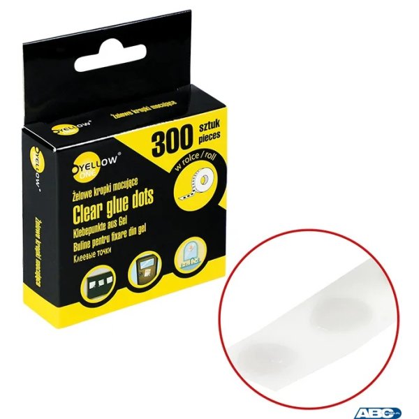 Żelowe kropki mocujące  w rolce Yellow One YL-10300  125-1042