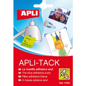 Masa mocująca APLI Apli-Tack, w bloku, 57g, niebieska