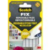 Masa mocująca SCOTCH-FIX, samoprzylepne podkładki, 36 szt. 11x15mm, biała