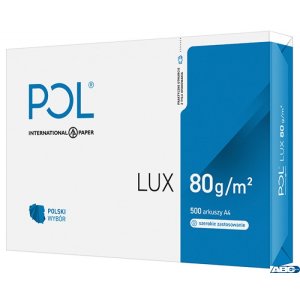 Papier xero A4 POLLUX 80g klasa białości B 161 karton 5 ryz