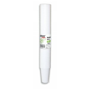 Kubki BIO STELLA, 200 ml, 100 szt., transparentne