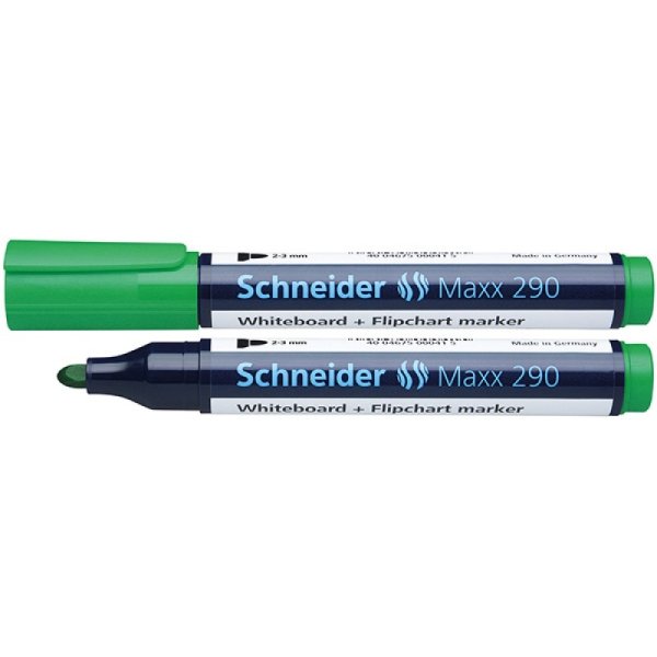 Marker do tablic SCHNEIDER Maxx 290, okrągły, 2-3mm, zielony