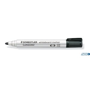 Marker Lumocolor do białych tablic whiteboard, okrągły, czarny, Staedtler S 351-9