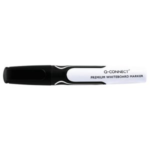 Marker do tablic Q-CONNECT Premium, gum. rękojeść, okrągły, 2-3mm (linia), czarny  /  KF26109