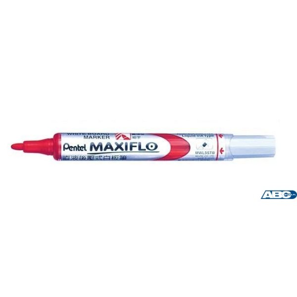 Marker suchościeralny czerwony MWL5MB PENTEL MAXIFLO(z tłoczkiem)