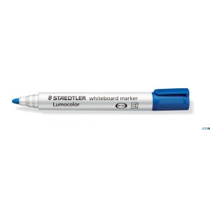 Marker Lumocolor do białych tablic whiteboard, okrągły, niebieski, Staedtler S 351-3