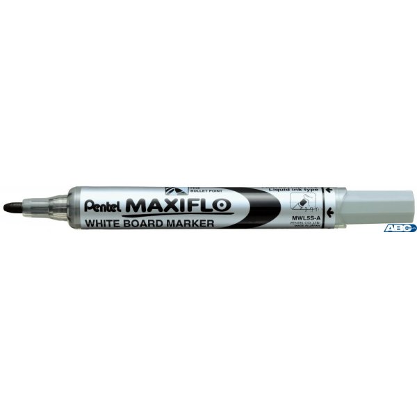 Marker suchościeralny czarny MWL5SA PENTEL MAXIFLO(z tłoczkiem)
